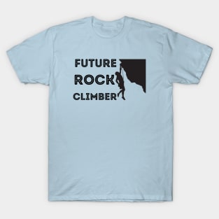 Future Rock Climber Black T-Shirt